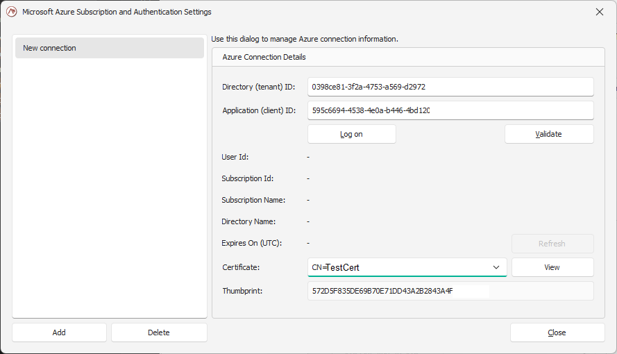 AzureNewConnection2